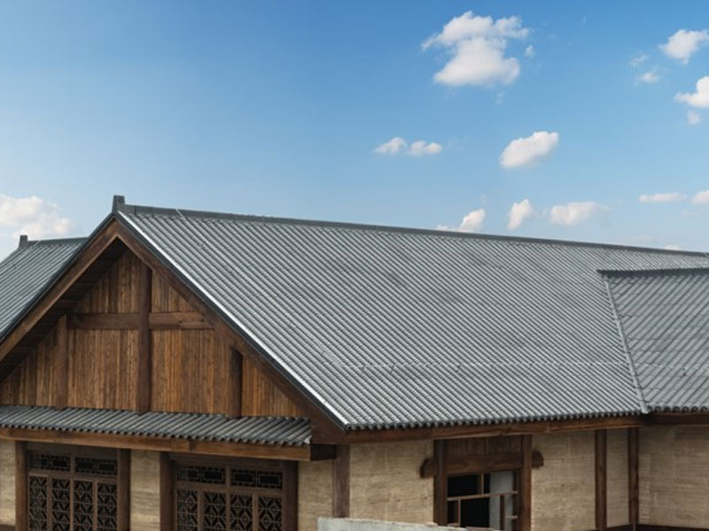 Alumiinimagnesium mangaani Hui -tyylinen antiikki indigo metal katto laatta