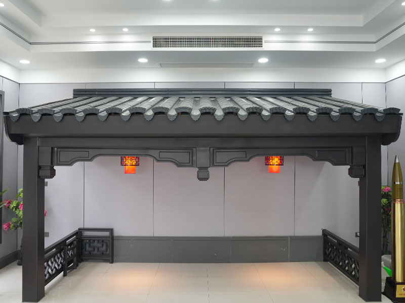 Alumiinimagnesium mangaani Hui -tyylinen antiikki indigo metal katto laatta